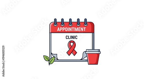 Medical Appointment Calendar Illustrates Healthcare Schedule and Awareness for Health Campaigns