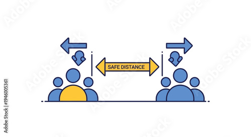 Maintaining Physical Distance In Public Spaces For Safety And Protection During Pandemic