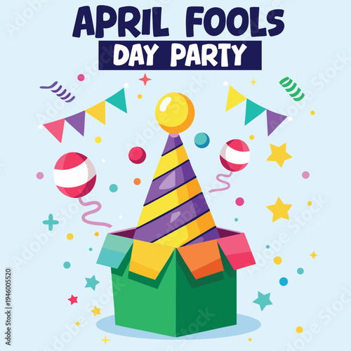 April fool's day template design