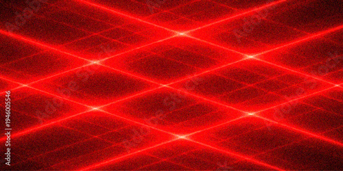 Red abstract wallpaper design featuring a digital fractal pattern with energy waves and shining lines in a space of motion