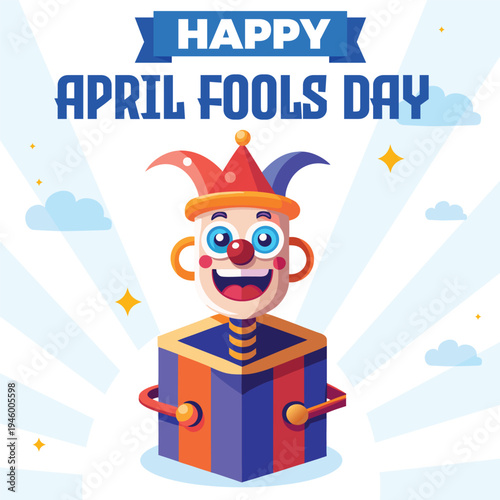 April fool's day template design