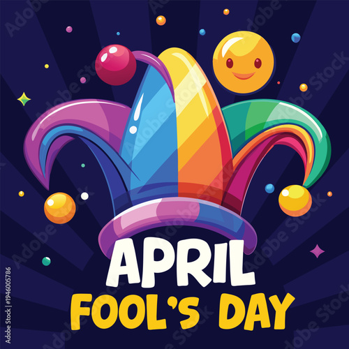 April fool's day template design