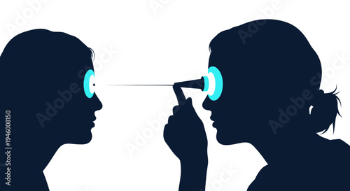 Medical Examination and Diagnostic Process Depicted with Innovative and Contemporary Illustration