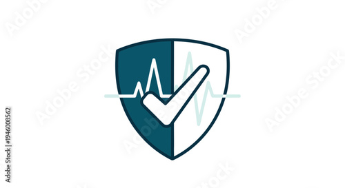 Medical Health Assurance Emblem: A Symbol Of Protection And Well-being Illustrated