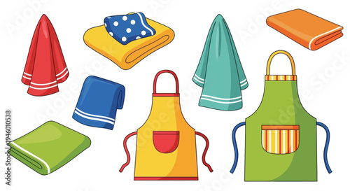 Kitchen Aprons and Towels.