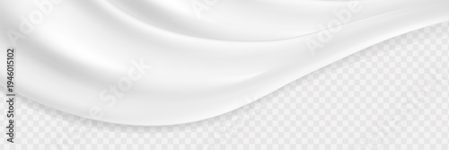 Liquid vector dripping vanilla ice cream texture. Glossy sugary flow drip, melting creamy surface.