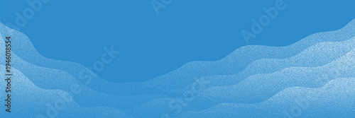 Winter snow scene with 3D white snowdrifts and realistic snowy landscape. Perfect background for holiday designs, featuring ice covered ground and mountain borders.