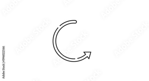 A circular arrow icon indicating a refresh or reload process.