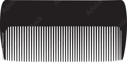 Detailed Hair Comb Silhouettes