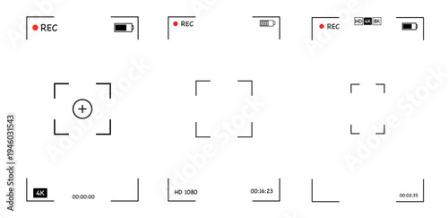 Phone Camera Viewfinder Interface Set