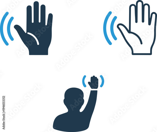 Gesture recognition technology illustration