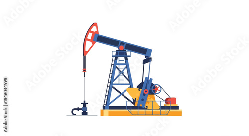 Oil Pump Jack - Industrial Energy Extraction Machine