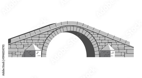 Stone Arch Bridge - Historic Landmark with Architectural Detail