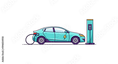 Electric Car Charging Station: Modern Vehicle Recharging Energy