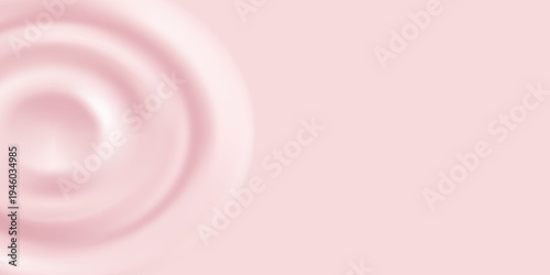 Creamy pink background with smooth ripples and glossy frosting drips. 