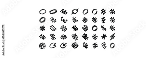 A collection of various symbols and characters