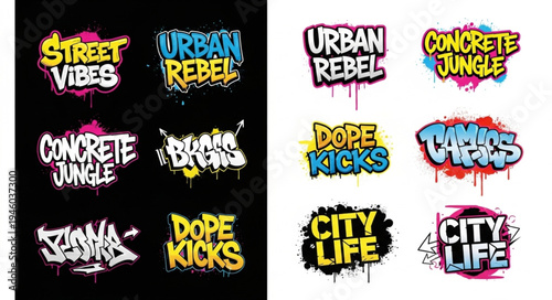 Graffiti Art Collection - Urban Vibes, Rebel Spirit, and City Life Expressions.