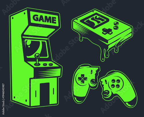 Retro game controllers