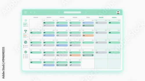 Team Calendar Dashboard Scheduler Interface Showing Monthly Planner, Tasks, Deadlines and Productivity Management