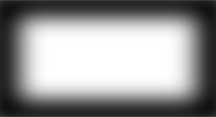Realistic black gradient shadow overlay vignette border edge frame transparent isolated photo effect retro vintage analog cinematic film template background Png