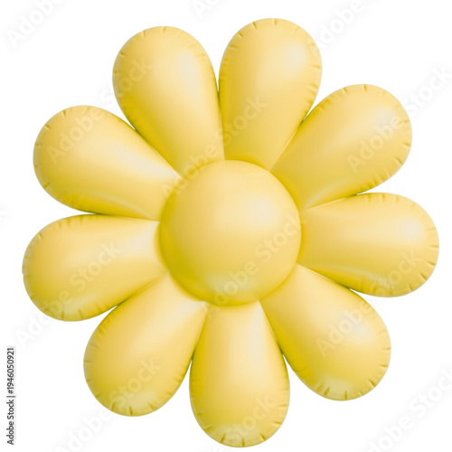 yellow flower isolated on white background