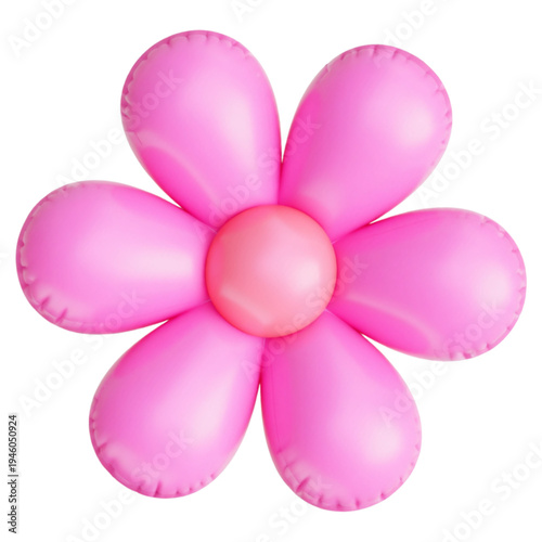 pink flower isolated on white