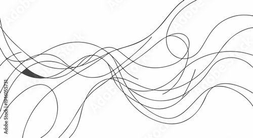 Elegant minimal line art background with flowing curved lines and modern abstract style.