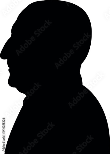 a man head silhouette vector