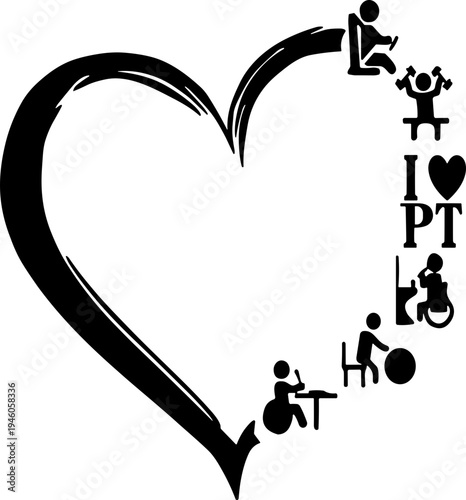 Physical Therapist Heart svg, Physical Therapist svg, Physical therapist love svg, PT Appreciation Gift svg