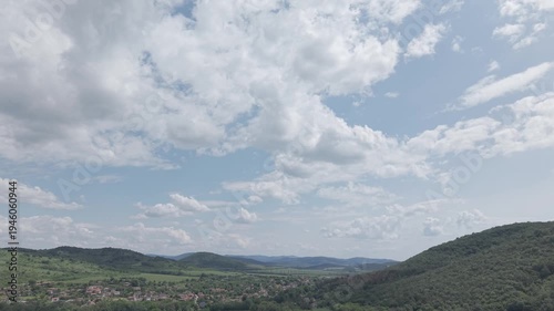 clouds over the mountains