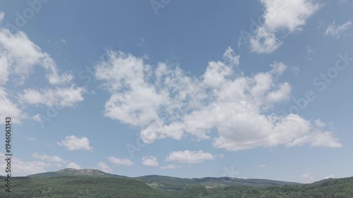 clouds over the mountains