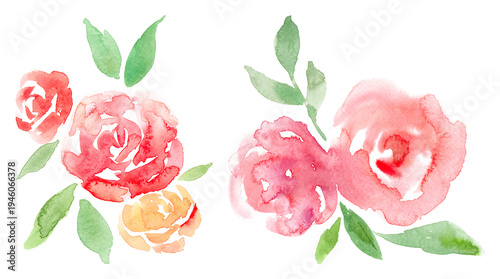 PNG Watercolor floral design elegance on transparent background