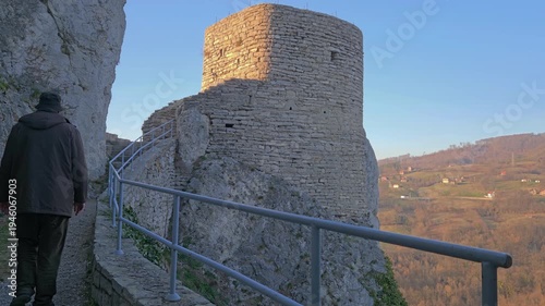 Srebrenik Fortress from the Middle Ages, B&H - (4K)