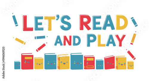 Set of colorful books and reading icons vector