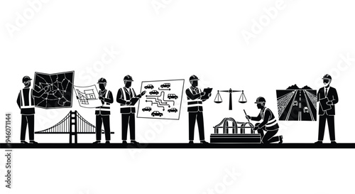 Set of 7 law and justice icons vector