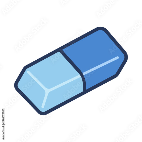 Eraser with blue color designed for art 