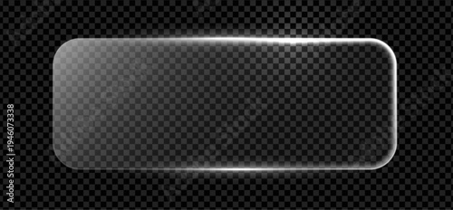 Box text light glass frame 3d bg neon liquid effect with gradient glitch and bright blue transparent button. HUD oval shine round board plastic electric icon line for abstract magic sign.