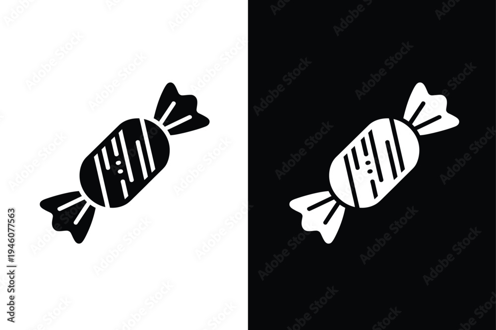 Fototapeta premium Candy vector icon graphic isolated sketch illustration on white background.