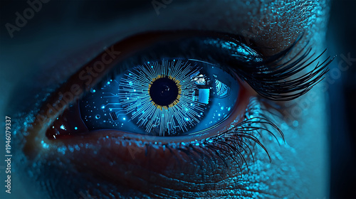 Futuristic AI Eye