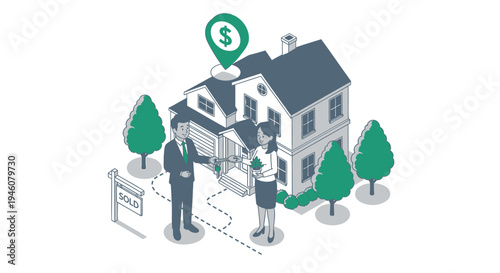 Real estate, house, property, sale, vector icons