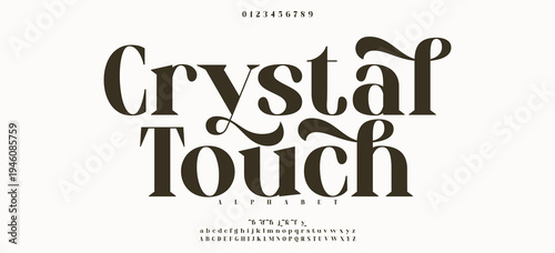 Crystal Touch Elegant serif font with modern flourishes and clean structure, perfect for timeless editorial and fashion branding