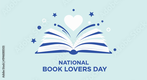 Vector illustration for National Book Lovers Day