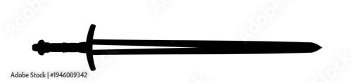 sword silhouette - vector illustration	