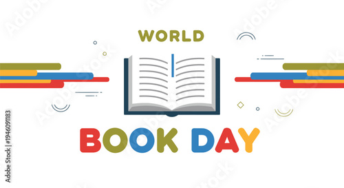 World Book Day vector illustration