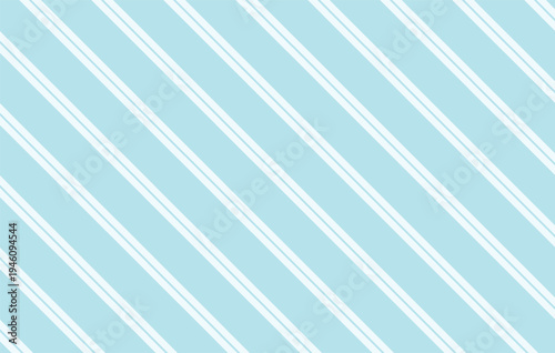 Diagonal line stripe seamless pattern. Pastel blue striped background