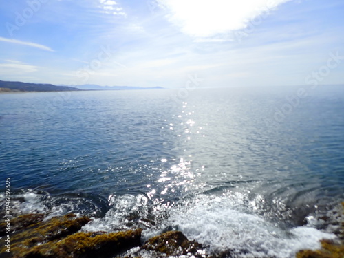 Wallpaper Mural Beautiful view of fantastic blue sea background. Mediterranean Sea, Europe. Beauty world, Blue horizon where the cloudless sky and the blue sea converge., Sunset of Mediterranean sea in Jijel Algeria. Torontodigital.ca