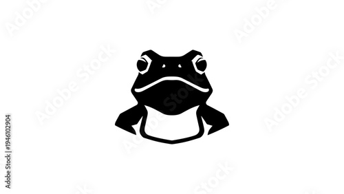Stylized frog silhouette emphasizing minimalist design trends