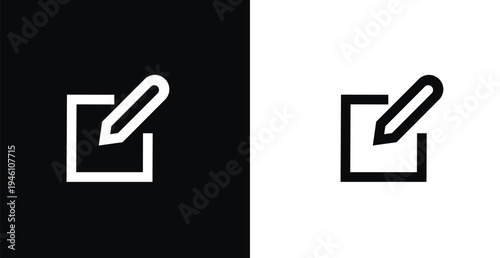 Minimal edit document icon vector