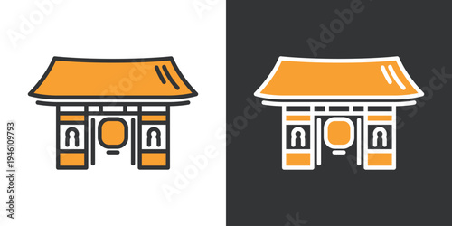 雷門のシンプルなアイコン