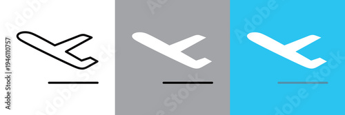 シンプルな離陸のアイコン